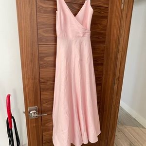 Pink linen Zara dress